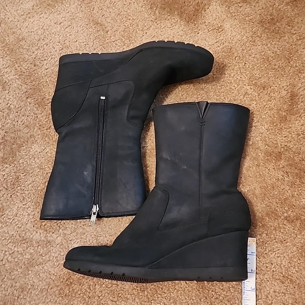 UGG Joely Wedge Boots Size 9.5 EU 40.5 - Picture 12 of 16